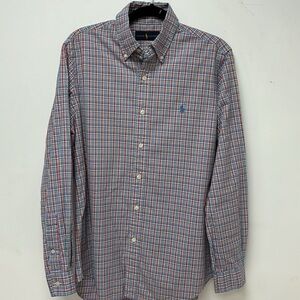 POLO RALPH LAUREN Men's Classic Fit Plaid Performance Long Sleeve Shirt size S/P